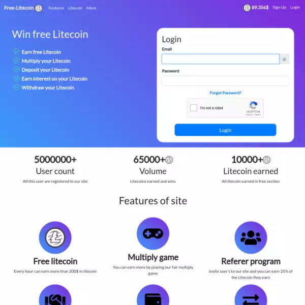 free-litecoin Kostenloses Litecoin-Gewinnspiel Jede Stunde können Sie mehr als 200 $ verdienen.