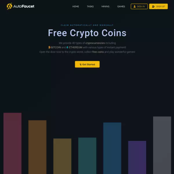 autofaucet Kiếm tiền điện tử miễn phí Kiếm tiền Thu thập hơn 40 loại xu miễn phí