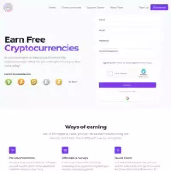 faucetcrypto Dapatkan Wang Dalam Talian Mudah Dapatkan Kripto Percuma Pengeluaran Minimum 1500 Mata