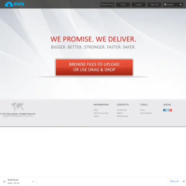 tải lên hàng ngày lưu trữ tệp web nhanh và miễn phí Kiếm tiền bằng cách tải lên các tập tin
