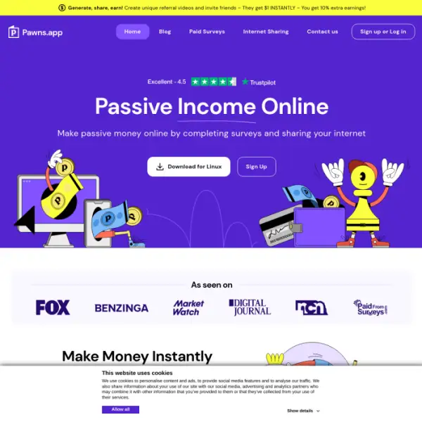 awns.app アプリを使用すると、アンケートに答えたり共有したりすることで誰でもお金を稼ぐことができます。