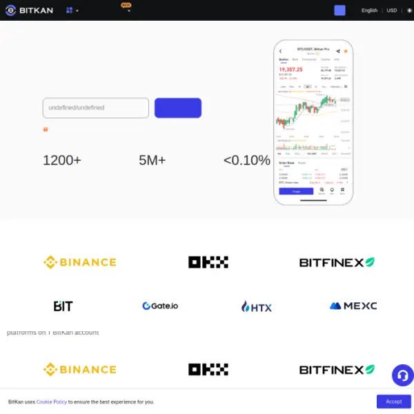BitKan 加密货币交易机器人可实现更快的交易，并且全天 24 小时工作。