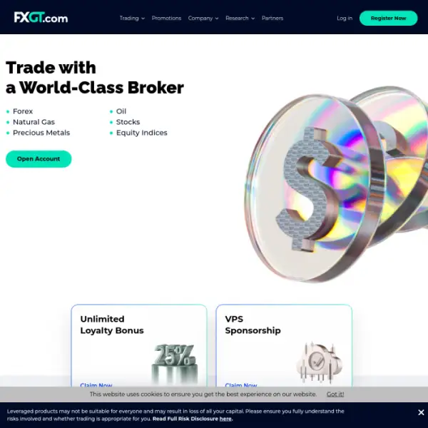 FXGT 外汇经纪商 这是受监管并获得许可的外汇交易服务。