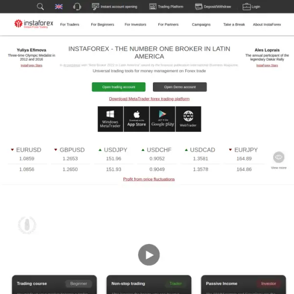 InstaForex là nhà môi giới hoàn hảo cho những ai muốn giao dịch đầu tư thụ động.