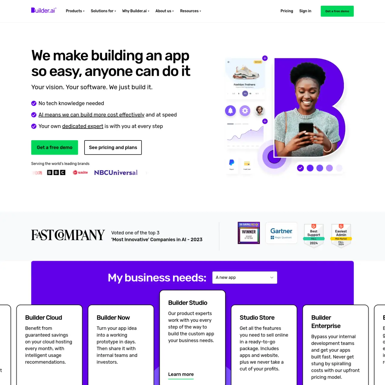 Builder.ai là một nền tảng được thiết kế để đơn giản hóa quy trình phát triển ứng dụng cho cả doanh
