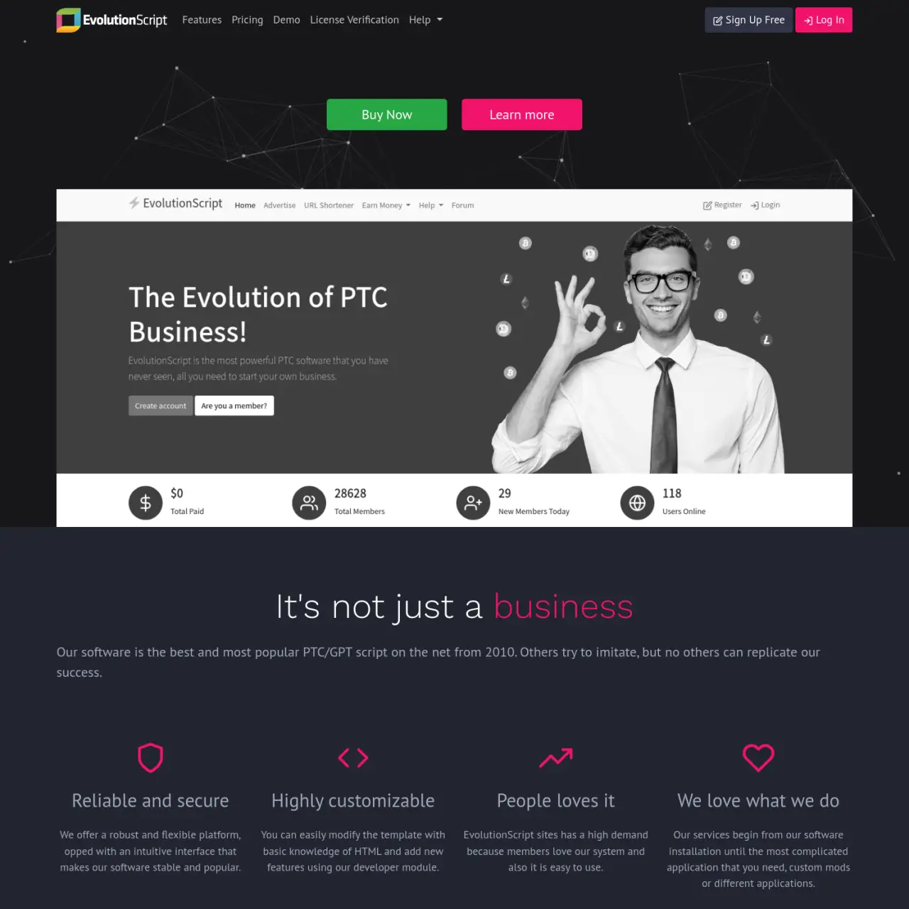 EvolutionScript est un script PTC/GPT offrant fiabilité, sécurité et personnalisation. Les utilisate