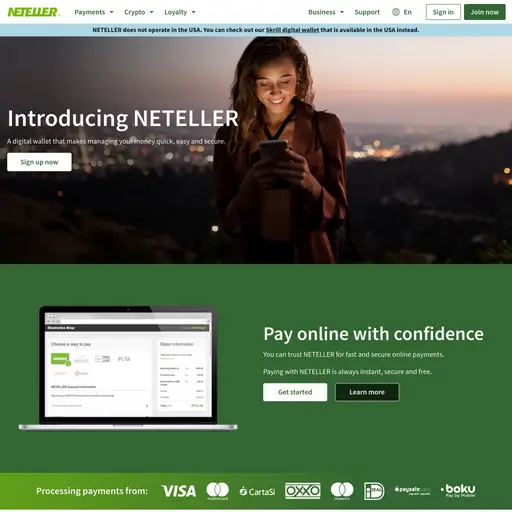NETELLER là ví kỹ thuật số cung cấp thanh toán trực tuyến nhanh chóng, dễ dàng và an toàn. Nó cung c
