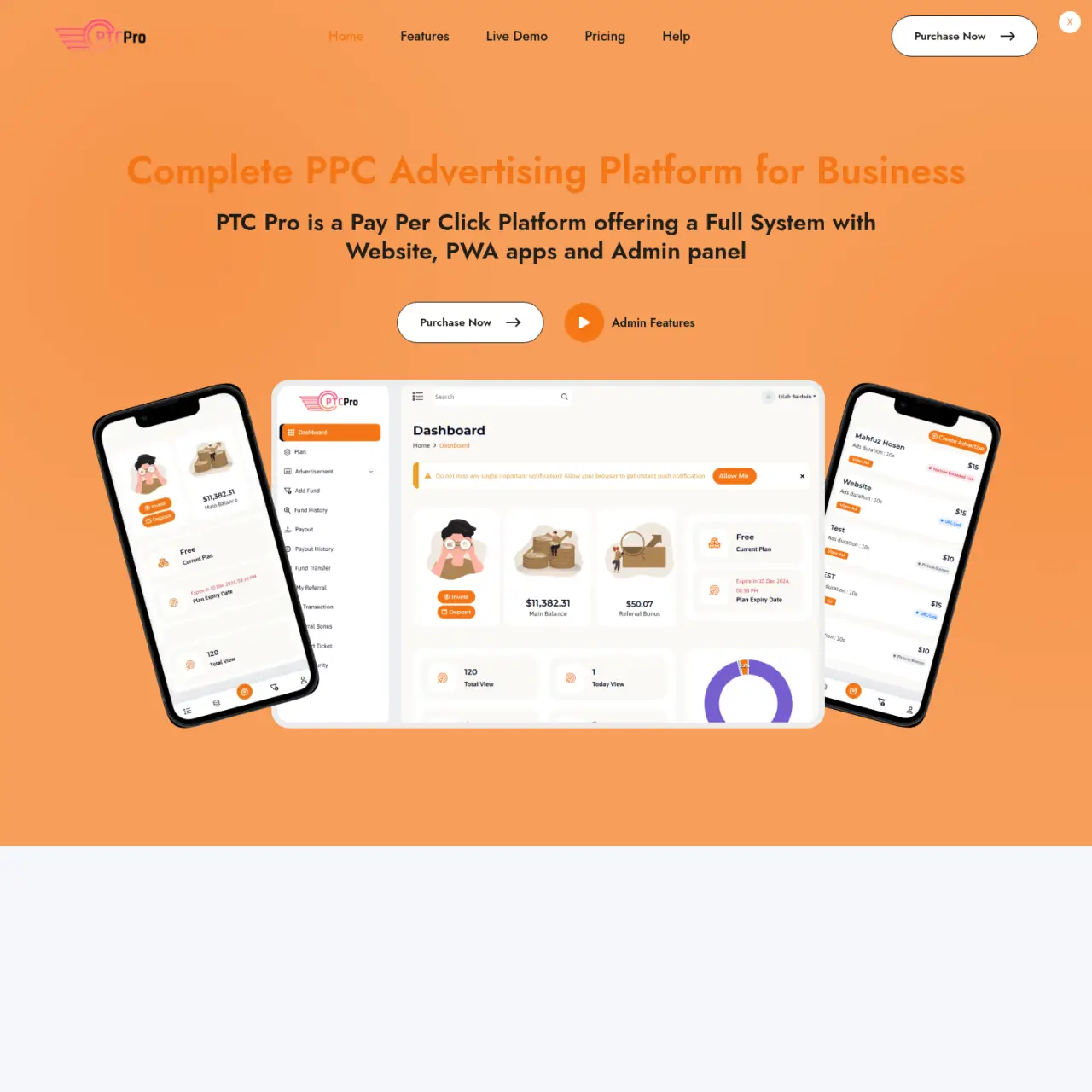 PTC Pro là nền tảng PPC toàn diện cung cấp các tính năng để quản lý chiến dịch quảng cáo, với 37 cổn